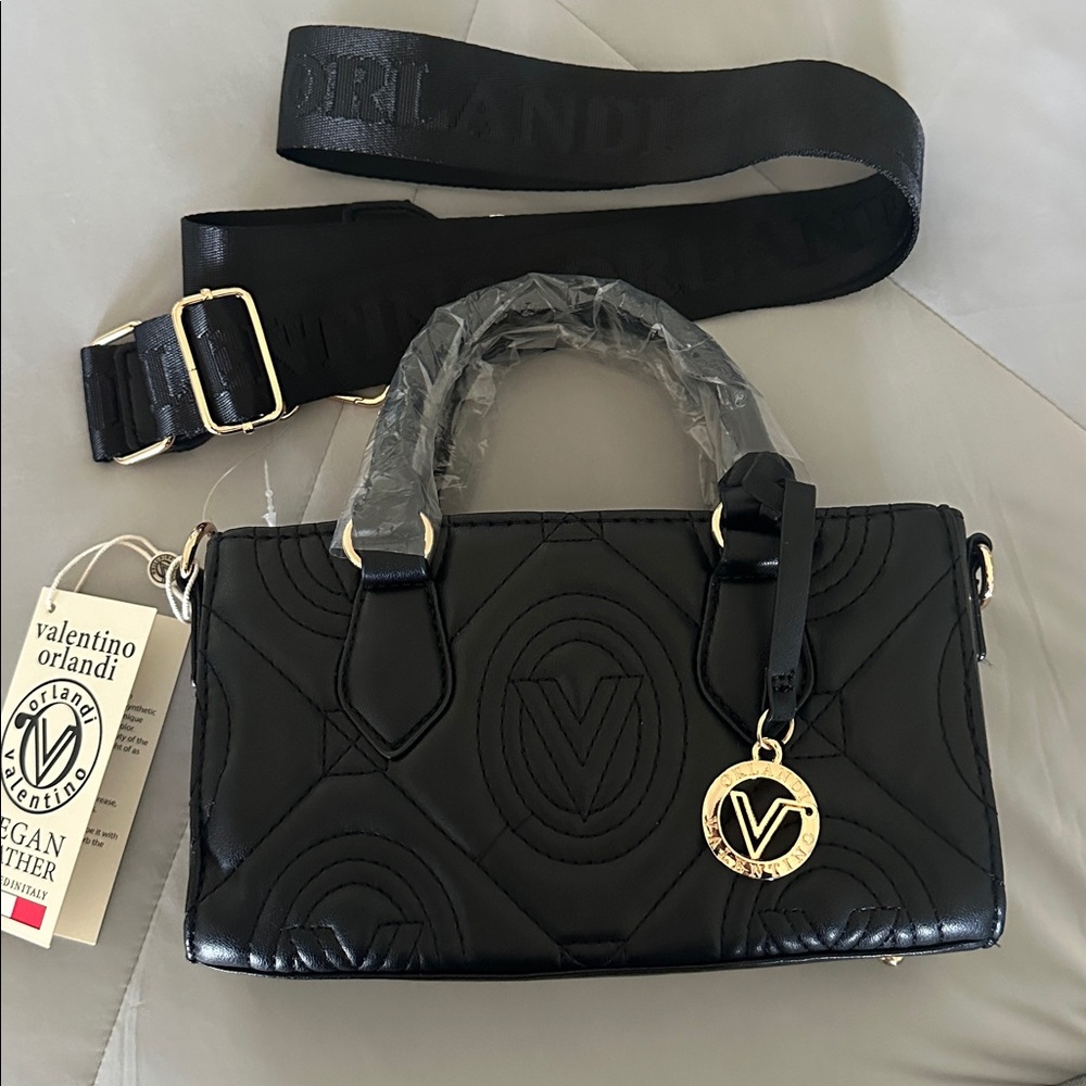 Valentino Orlandi Vegan Leather Crossbody Handbag